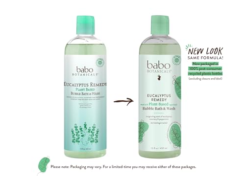 Babo Botanicals Eucalyptus Remedy Bath & Wash - Invigorating Eucalyptus, Rosemary & Peppermint - For All Ages - EWG Veri
