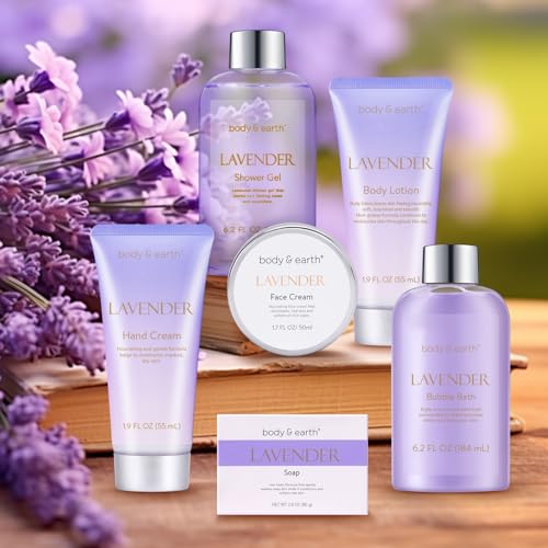 High-Quality Body & Earth Lavender Gift Set for Relaxing Self Care and Women's Spa Gifts
| Women's Birthday and Christm